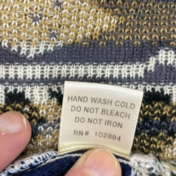 Freeway Waterfall Shawl Wrap Cardigan Sweater Aztec Print Long sleeves sz Large - Picture 16 of 16